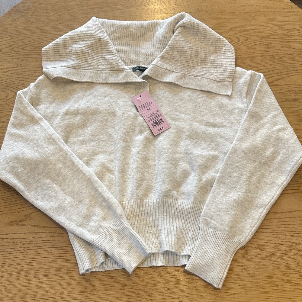 Wild fable Soft Cream Cowl Neck Sweater NWT XS